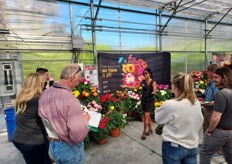 Sirekit of Beekenkamp welcoming visitors at their booth. 